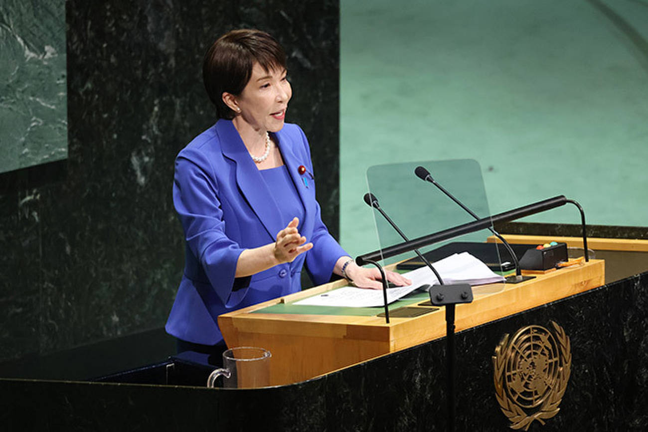 Speaking at the U.N. General Assembly, Prime Minister Sanae Takaichi emphasized the rule of law and expressed Japan’s support of the Interna…