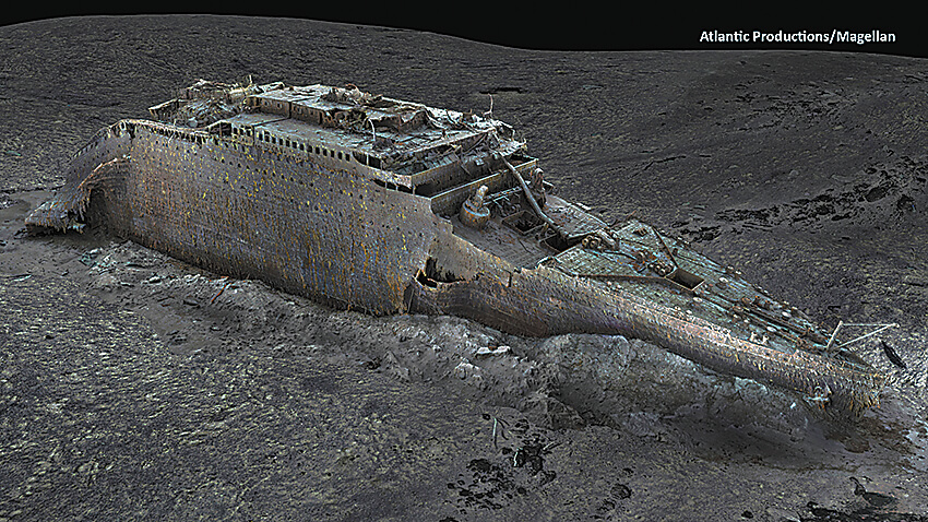 タイタニック号の全体像、初のデジタルスキャン | 朝日