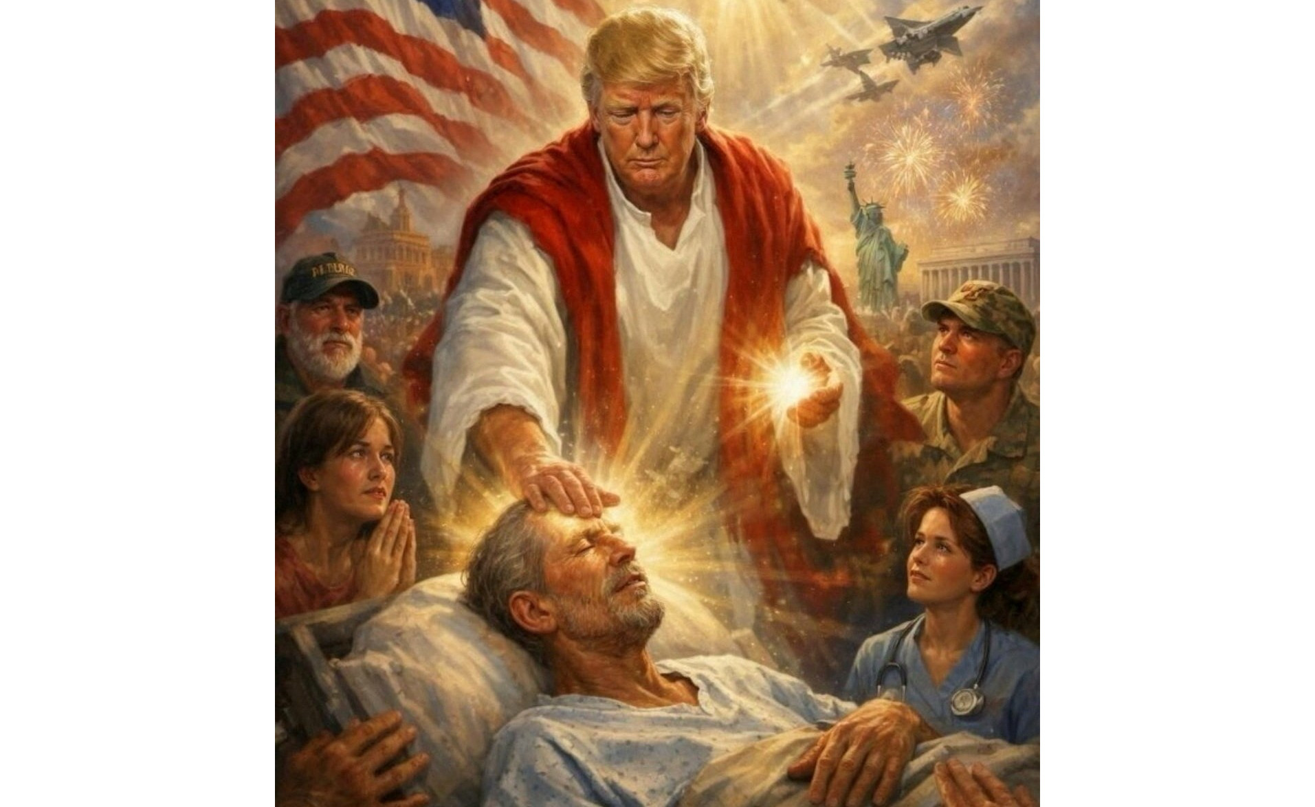 トランプ氏、教皇と対立　キリスト風画像に批判集中