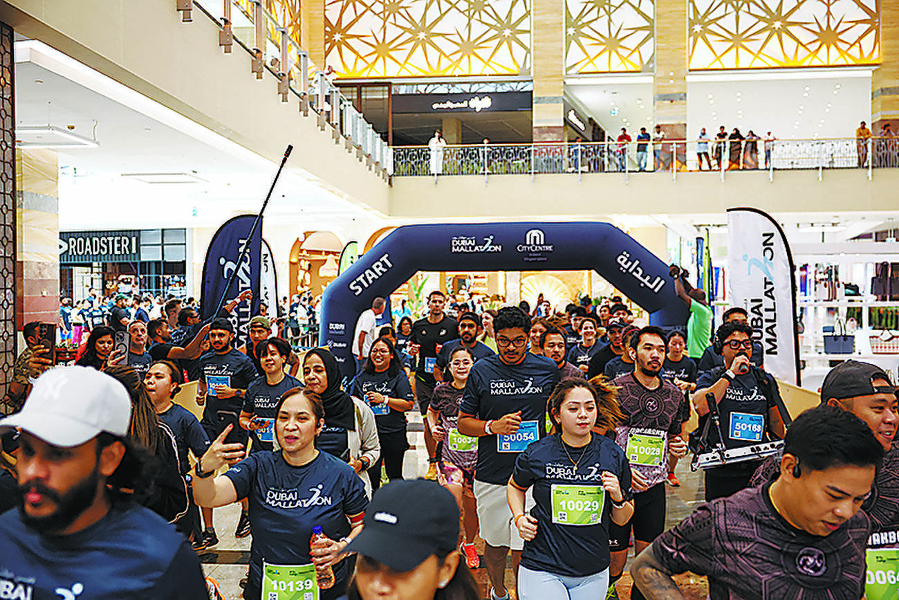 Dubai runners beat the heat in Mallathon